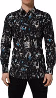 Black Jazz Club Cotton GOLD Fit Dress Shirt 2