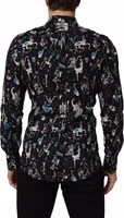 Black Jazz Club Cotton GOLD Fit Dress Shirt 4