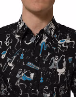 Black Jazz Club Cotton GOLD Fit Dress Shirt 5