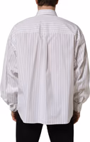 White Stripes Cotton Men Formal Dress Shirt 4