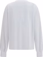 غاني تي شيرت قطني أبيض بأكمام طويلة 2