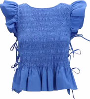 Blue Cotton Blouse 1