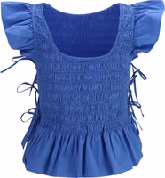 Blue Cotton Blouse 2