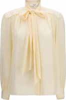 Beige Polyester Blouse 1