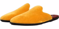 Yellow Suede Slides Flat Slipper Men Shoes 3