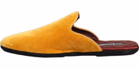 Yellow Suede Slides Flat Slipper Men Shoes 5