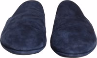 Blue Suede Slides Flat Slipper Men Shoes 2