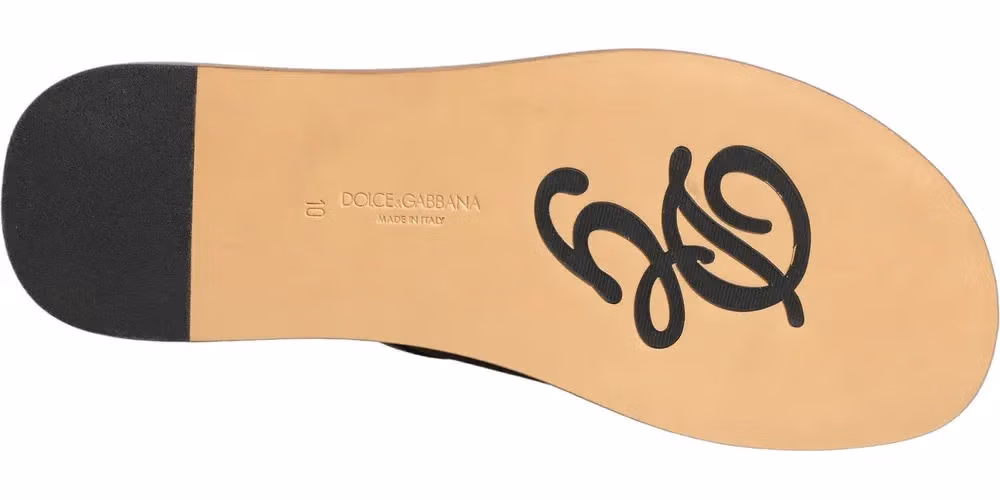Brown Leather Slides Sandals Flats Men Shoes