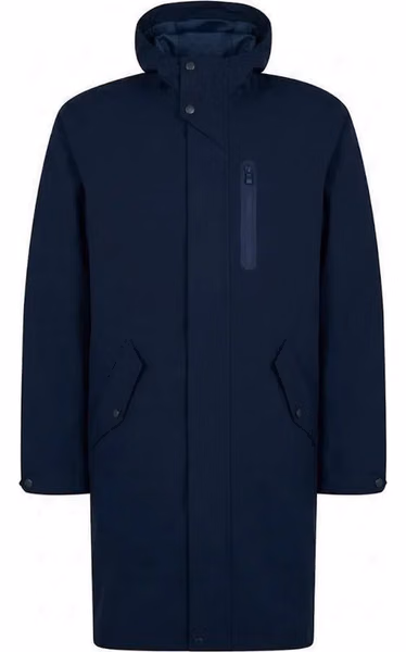 Blue Polyester Coat