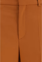 Orange Cotton Flared Pants 3