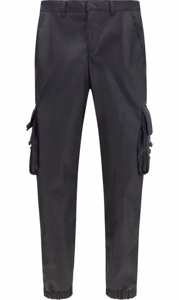 Black Polyamide Athletic Pants