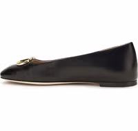 Black Calf Leather Bos Taurus Ballet Flats 3