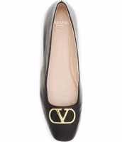 Black Calf Leather Bos Taurus Ballet Flats 4