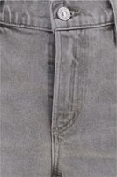 Gray Cotton Straight-Leg Jeans 3