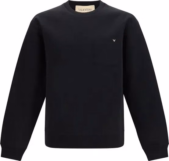 Black Cotton Sweatshirt