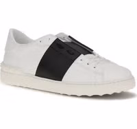 White Calf Leather Bos Taurus Low Top Sneakers 2