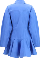 فستان قميص كاجوال أزرق من القطن 2