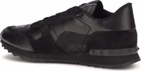 Black Polyester Athletic Sneakers 3