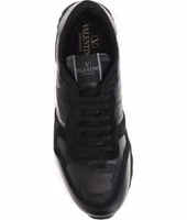 Black Polyester Athletic Sneakers 4