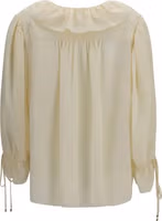 Beige Silk Blouse 2