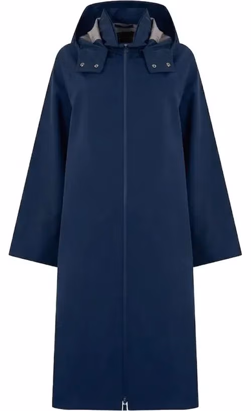 Blue Polyester Coat