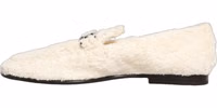 White Fur Shearling Men Dress Loafers Shoes 5