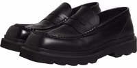 Black Calfskin Leather Men Dress Loafer Shoes 4