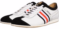 Black White Leather Suede Low Top Sneakers Shoes 4