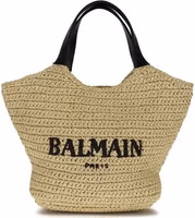 Beige Viscose Shoulder Bag 1