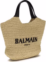 Beige Viscose Shoulder Bag 2