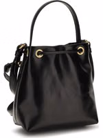 Black Calf Leather Bos Taurus Backet Bag 3