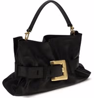 Black Calf Leather Bos Taurus Handbag 2
