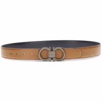 Beige Calf Leather Bos Taurus Regular Belt 2