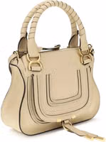 Beige Calf Leather Bos Taurus Handbag 2