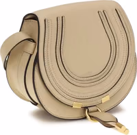 Beige Calf Leather Bos Taurus Shoulder Bag 2