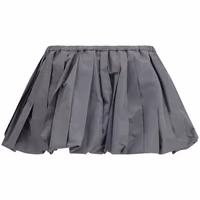 Gray Polyester Mini Skirt 2