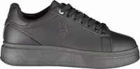 Black Polyester Men's Sneaker 1