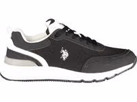 Black Polyester Men's Sneaker 1