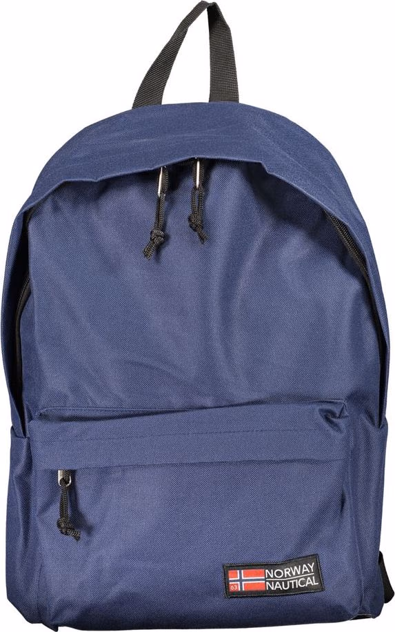 Blue Polyester Men's Backpack
