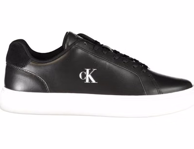 Black Polyurethane Men's Sneaker