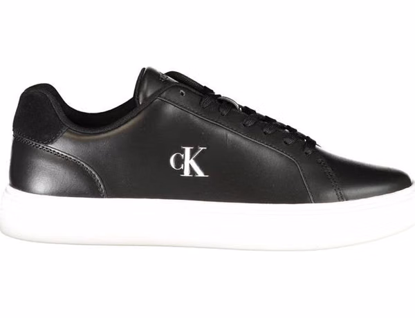 Black Polyurethane Men's Sneaker