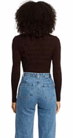Brown Viscose Turtleneck 2