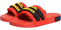 Red Neoprene Slides Flats Beachwear Shoes 5