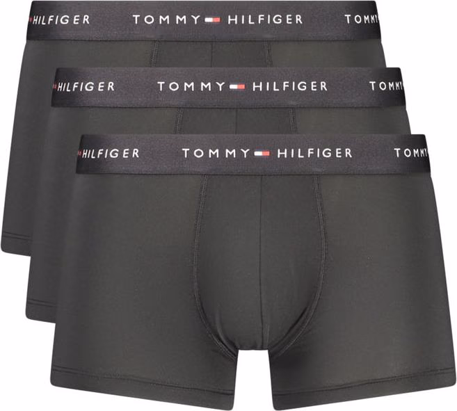 Black Polyester Men's Boxer