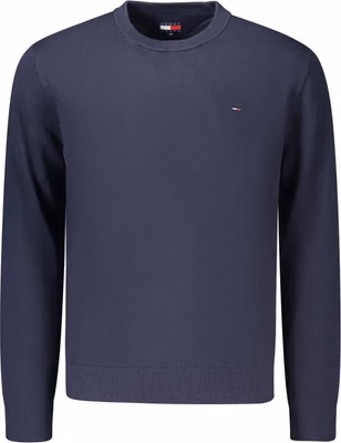 Blue Cotton Mens Knitwear
