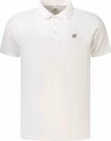White Polyester Men's Polo Shirt 1