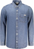 Blue Cotton Men's Shirt 1