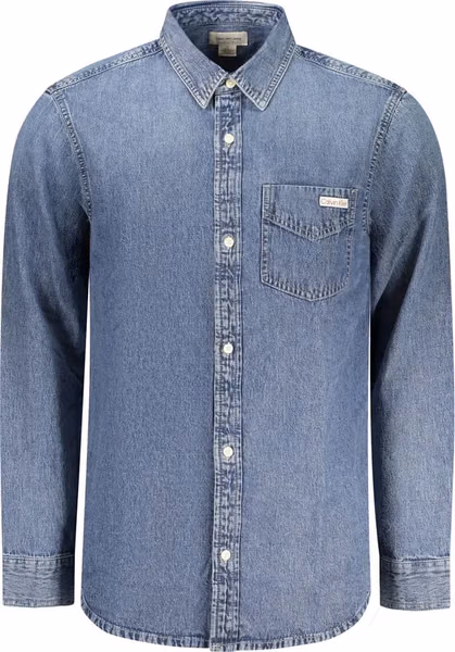 Blue Cotton Men's Shirt