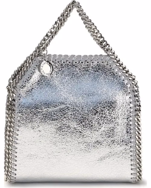 Silver Polyester Handbag