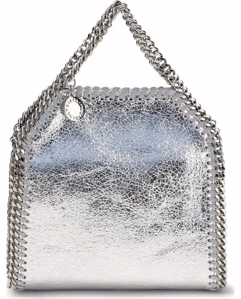 Silver Polyester Handbag